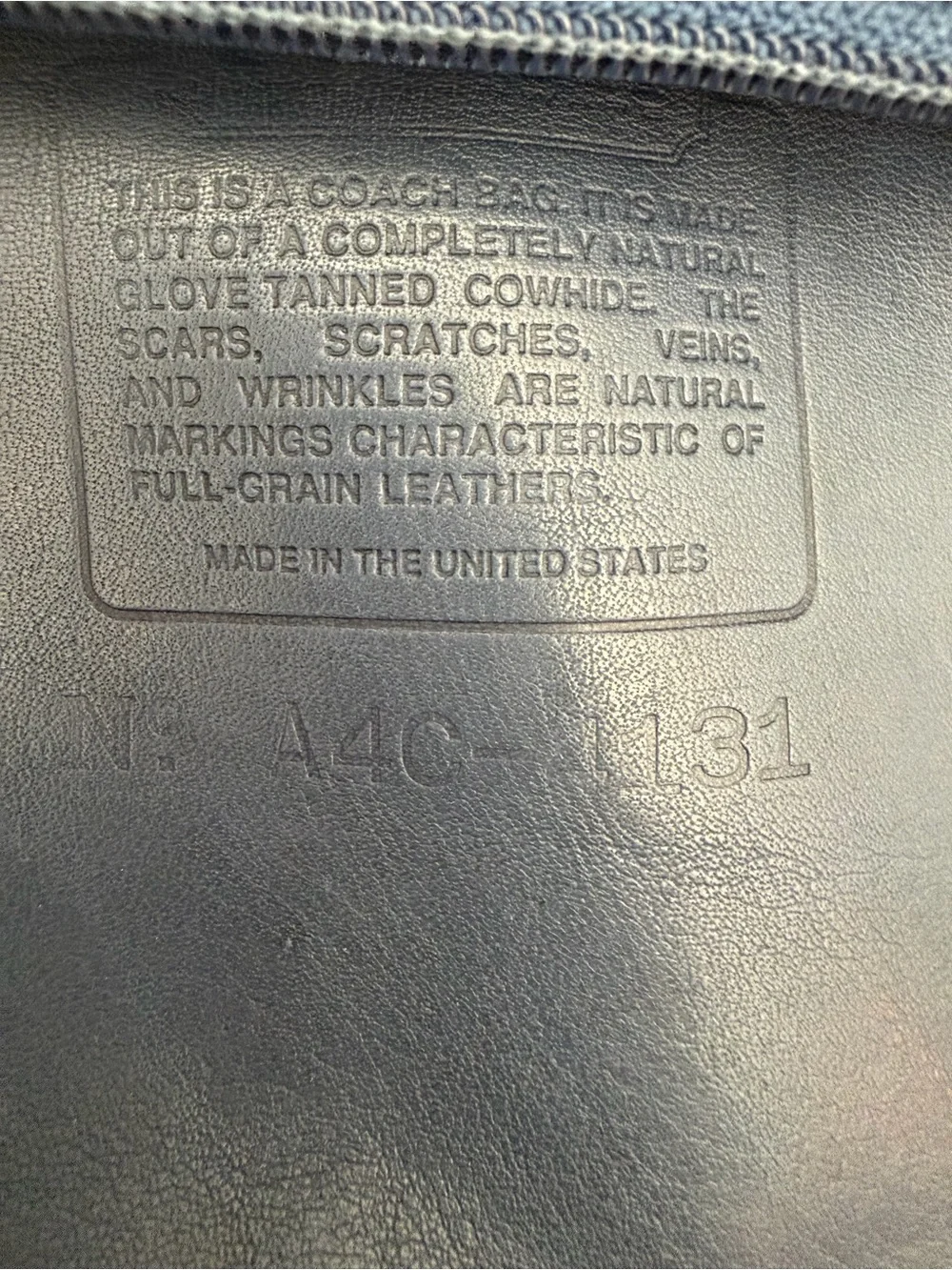 Vintage Coach Soho Mercer Bag 4131 Slate Blue Gray Rare Color